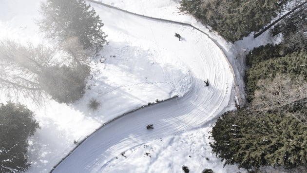 Tobogganing course