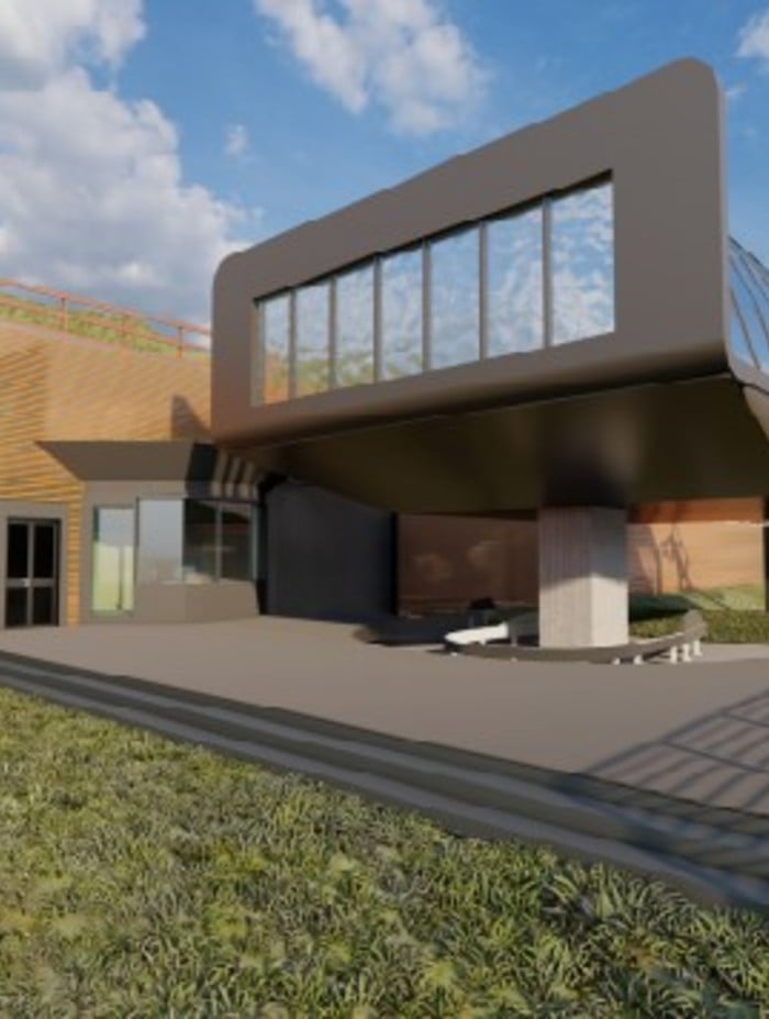 Rendering stazione a valle