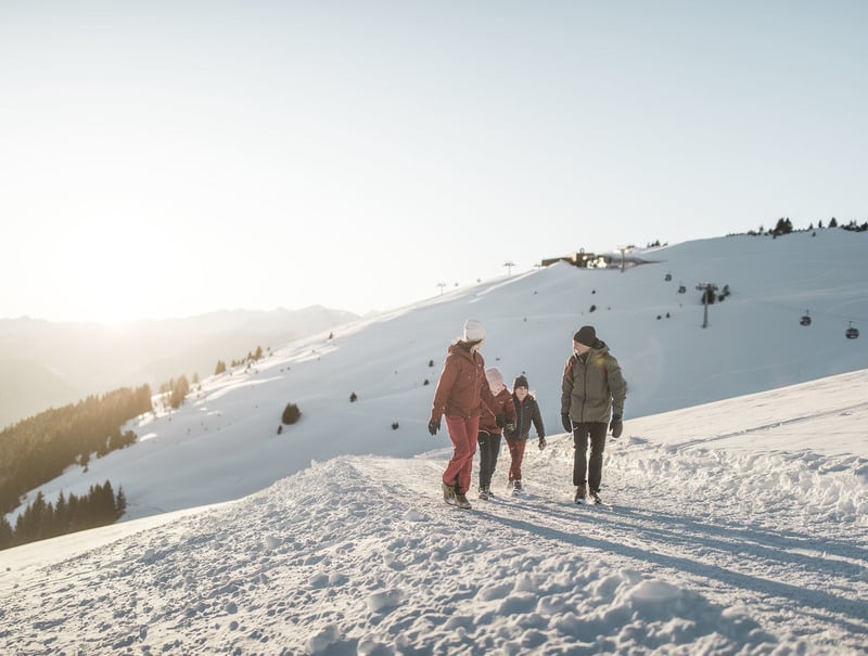 WINTERWANDERN <br> MACHT GLÜCKLICH