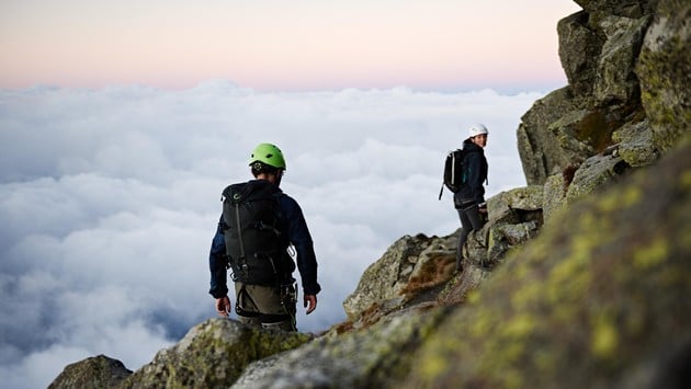 Prima l'arrampicata, <br> poi la pausa