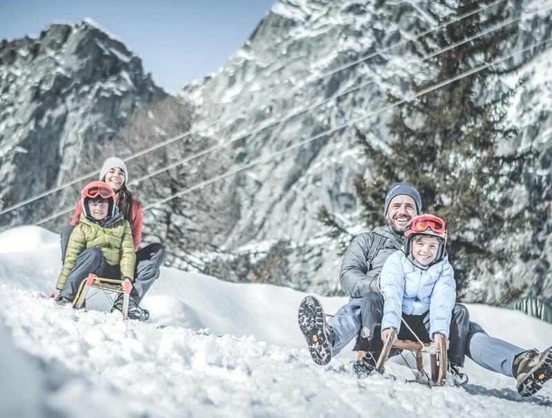 Rodelspaß auf Meran 2000 in Südtirol